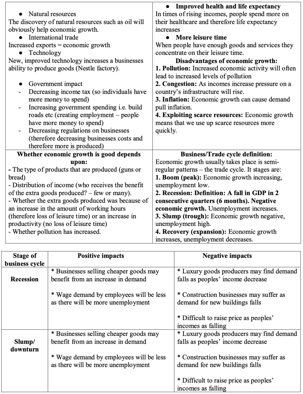 Business Mega Grid Definitions